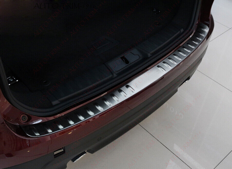 Silver Rear Bumper Sill Plate Cover Protector Trim for Jaguar F-Pace 2018-2023