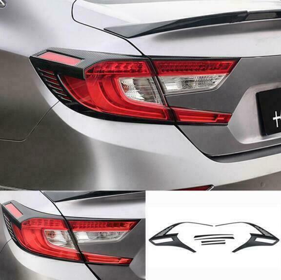 For 2018-22 for Honda Accord Carbon Fiber ABS Rear Tail Lamp Light Frame Cover Trim