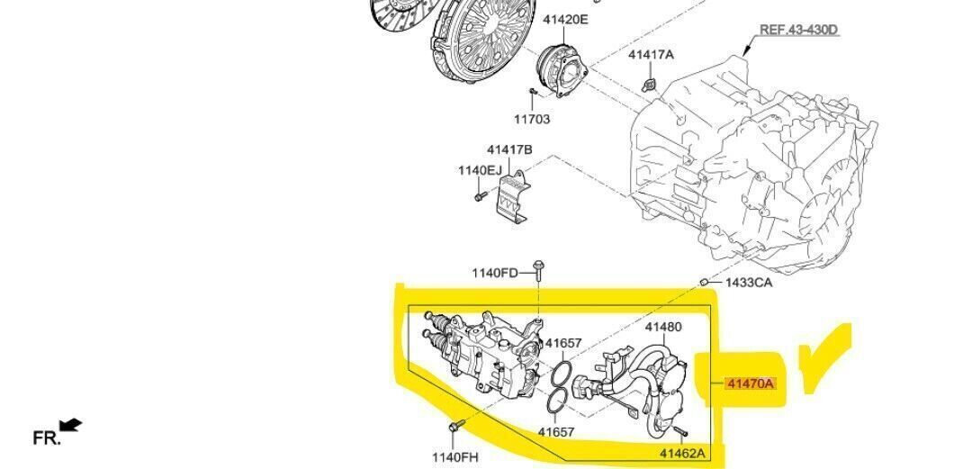 New Dual Clutch Transmission Actuator Kit for Veloster 2012~2017 (1.6L)