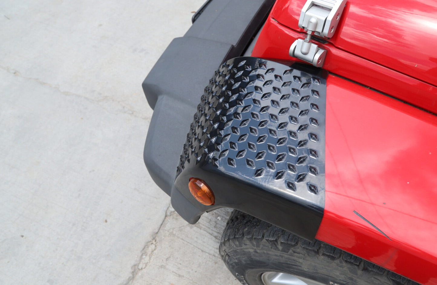 Front Wheel Eyebrow Lamp Cover Trim Armor for Jeep for Wrangler JK 2007-2017 Black