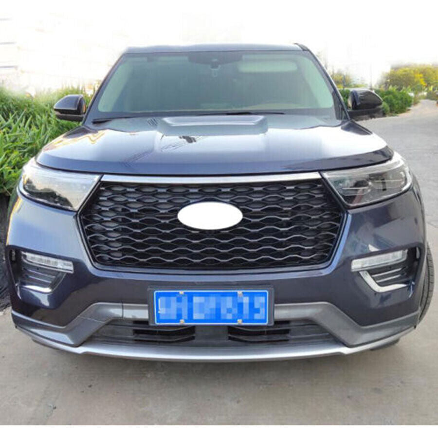 2020-2023 Fit for Ford Explorer ABS Chrome Hood Bonnet Grille Molding Strip Trim
