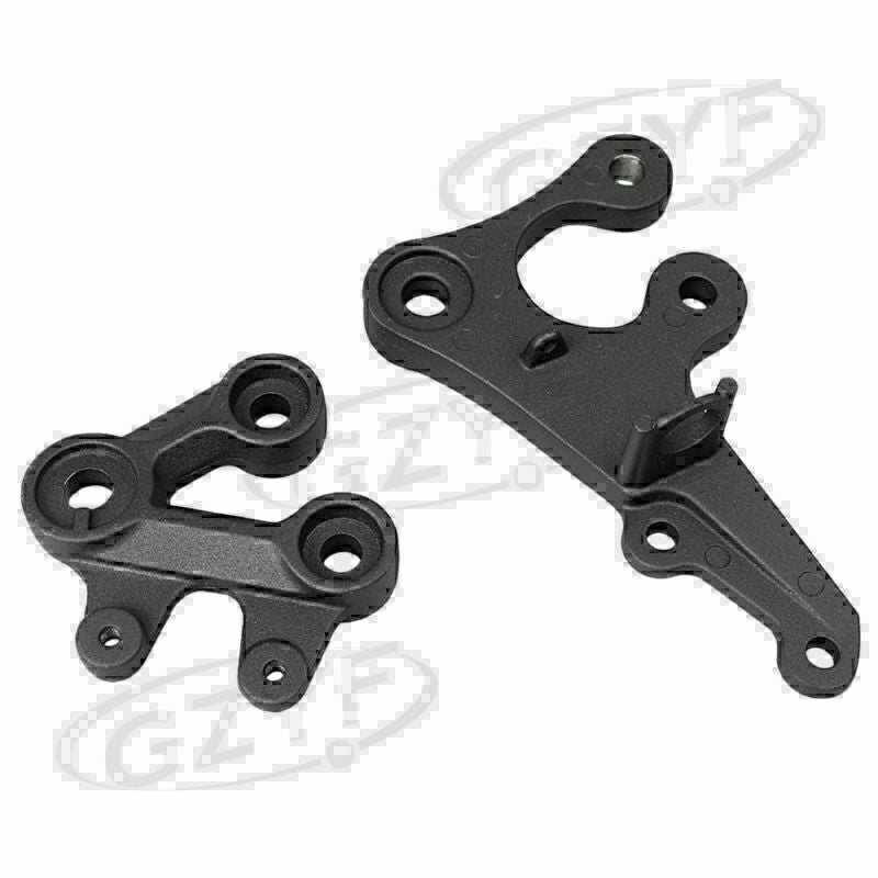 Front Rider Footrest Foot Pegs Brackets fit for Suzuki GSXR1000 2005-2010 Black
