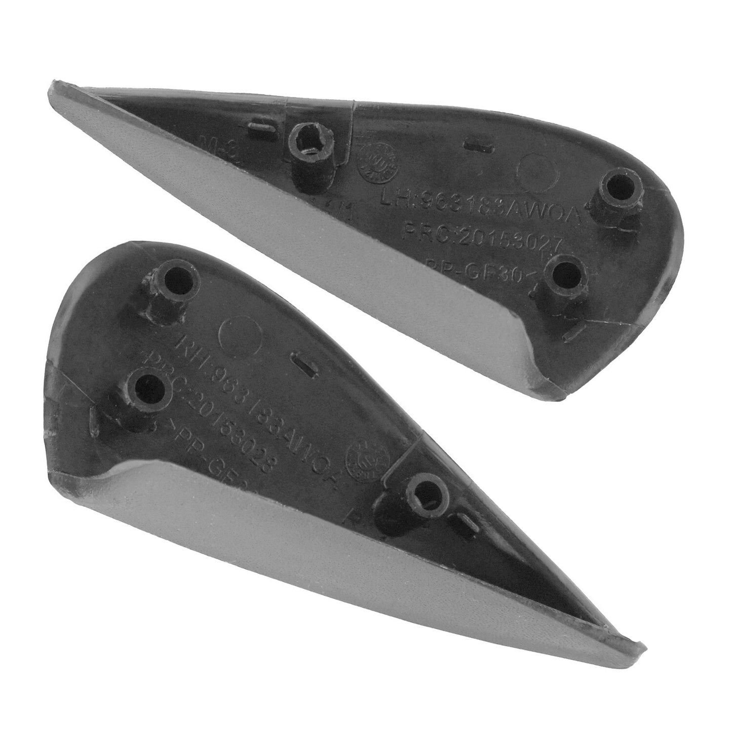 Pair Front LHRH Fender Cover Trim Mirror Finisher for Nissan Versa 2012-2018