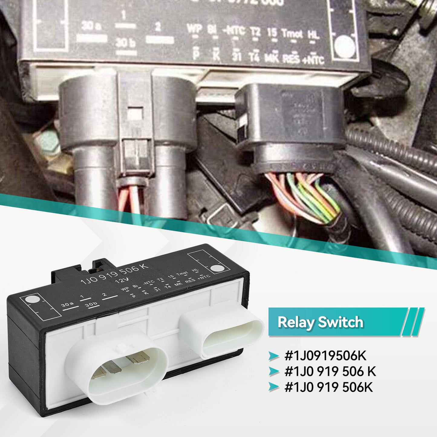 RADIATOR FAN CONTROL MODULE 1J0919506K for AUDI TT QUATTRO for VW BEETLE for JETTA for GOLF Q