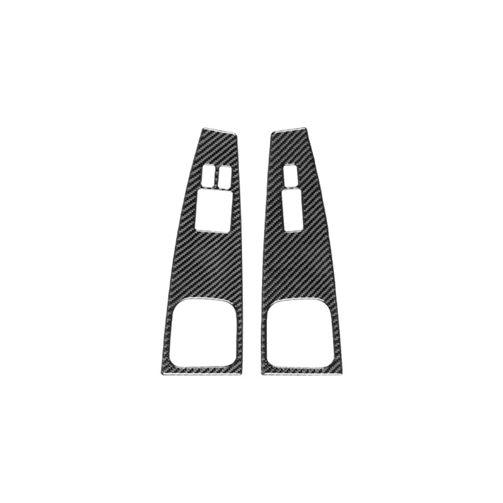 Red Carbon Fiber Door Panel Decotative Cover Trim For Tundra 2014-2018 v