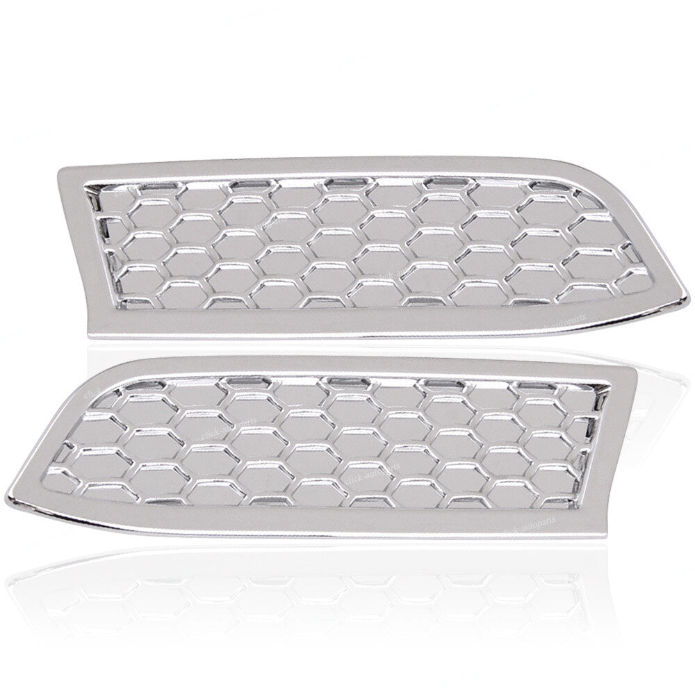 Silver Front Headlight Cleaning Trim Bezels Fit for Toyota Tacoma 2016-2020