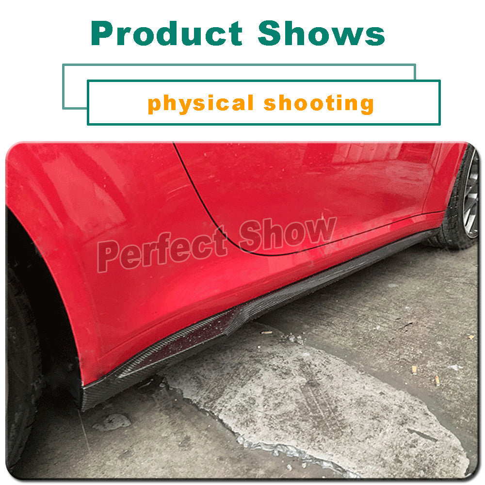 for Porsche 911 992 2019-2021 Real Carbon Fiber Side Skirt Extension Lip Spoiler