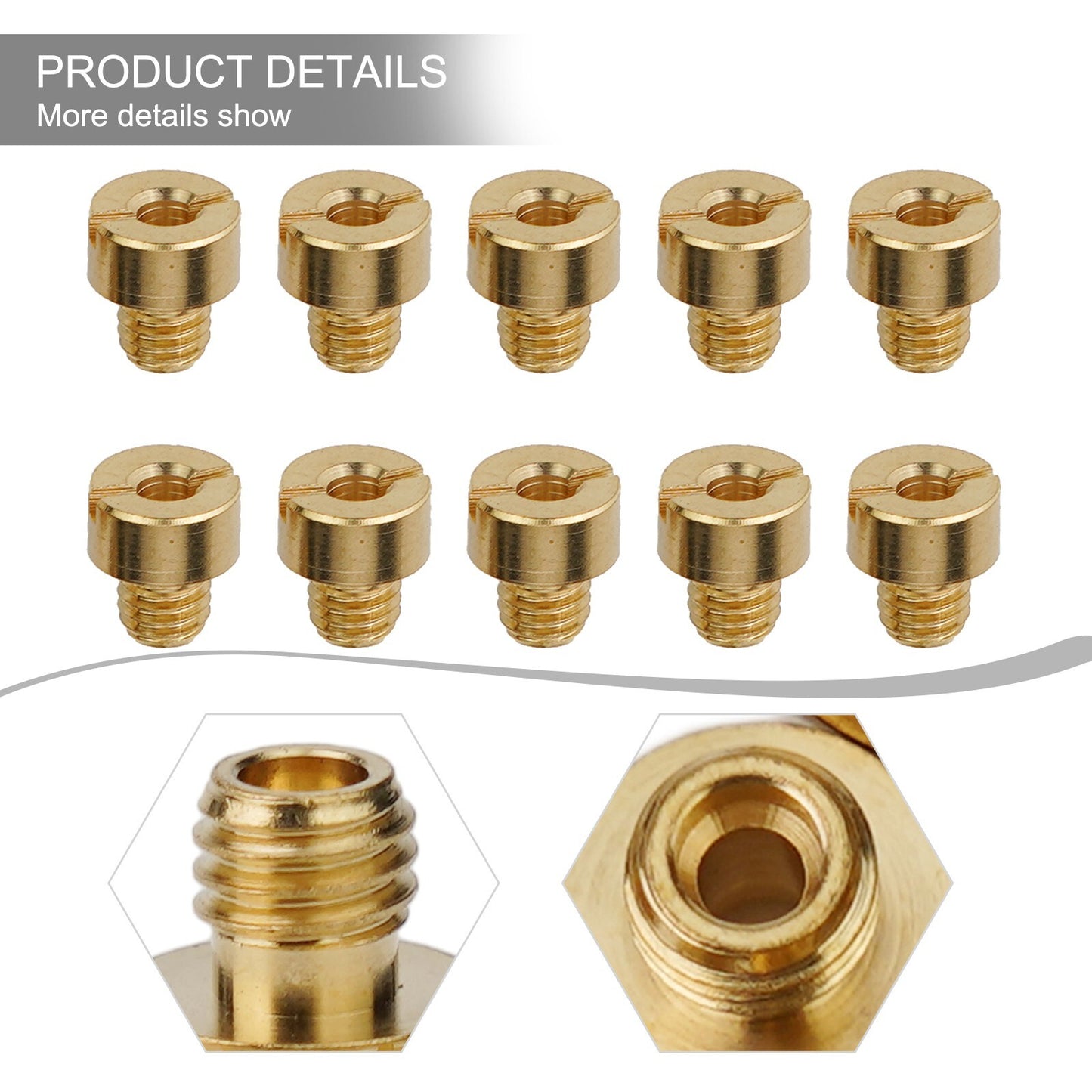 Main Jets Carb Replacement Thread M5x0.75mm Tool 10Pcs/Set Parts v