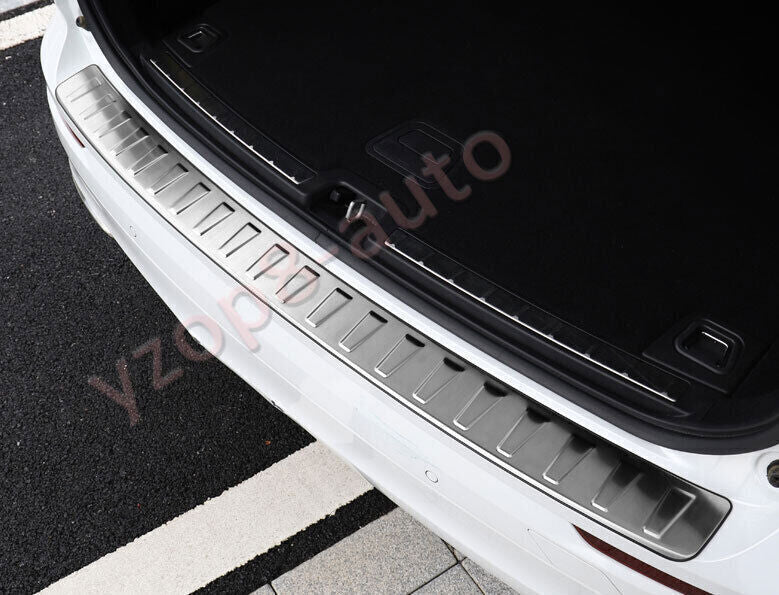 for Volvo XC60 2018-23 Steel Silver Outer Rear Bumper Sill Plate Protector Guard