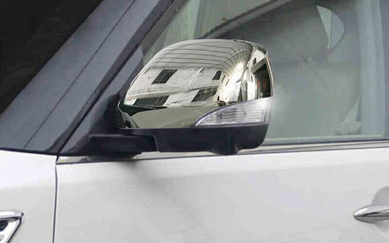 for Nissan Armada 17-24 Chrome Side Rear View Side Door Mirror Cap Cover Trim 2P