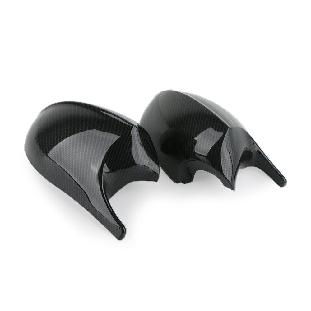 Car M3 style carbon fiber mirror caps for BMW E90 E91 E92 PRE-LCI 2004-09