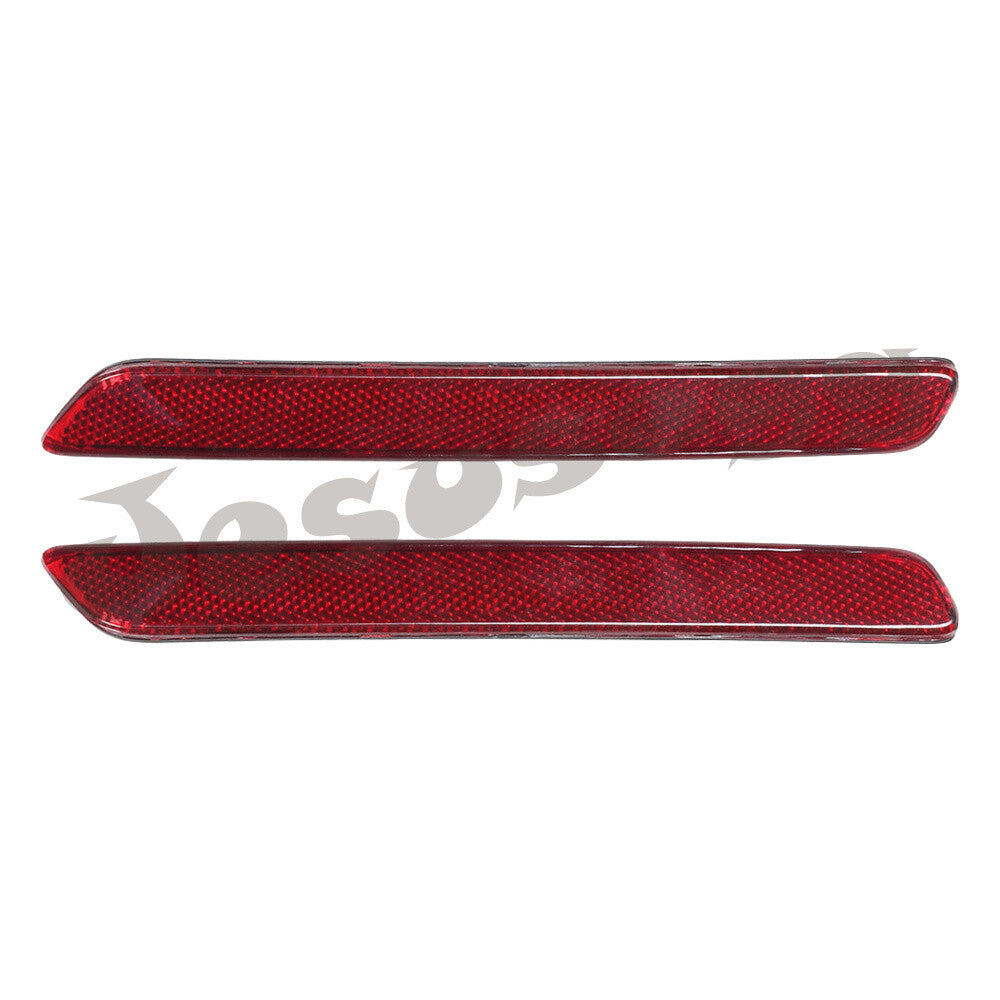 2x Red Fits for Cadillac 2018-2019 XTS Bumper Trim Reflector Right+Left Red