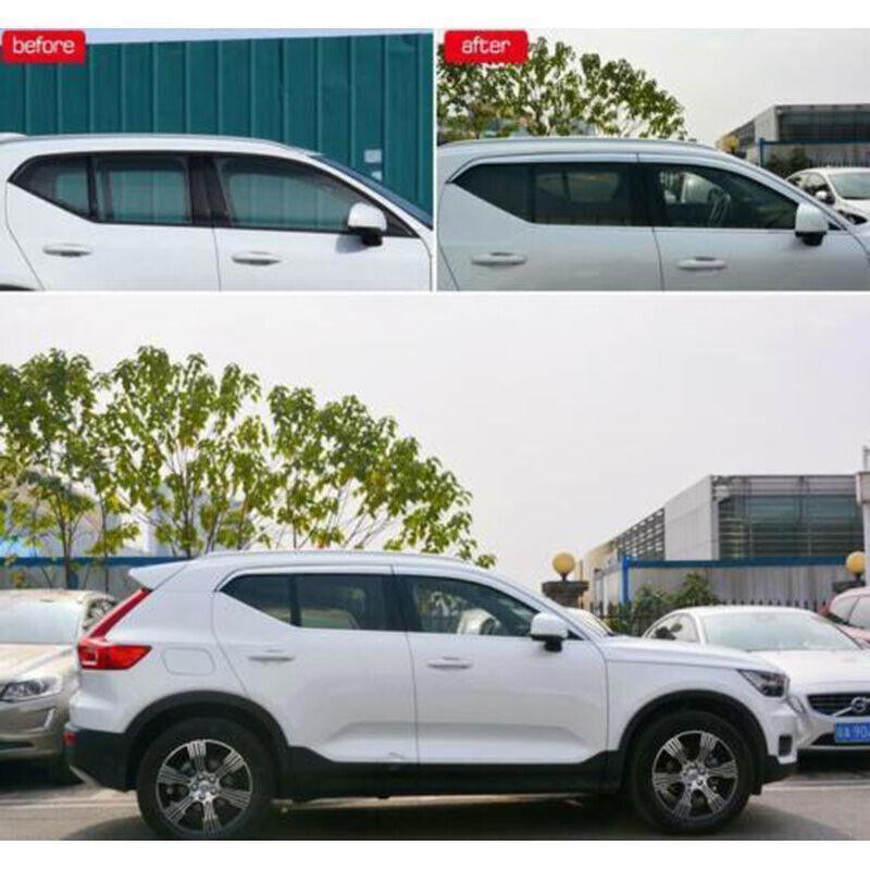 for Volvo XC40 2019-2022 Chrome Window Visor Vent Shade Rain Guard Deflector 4X