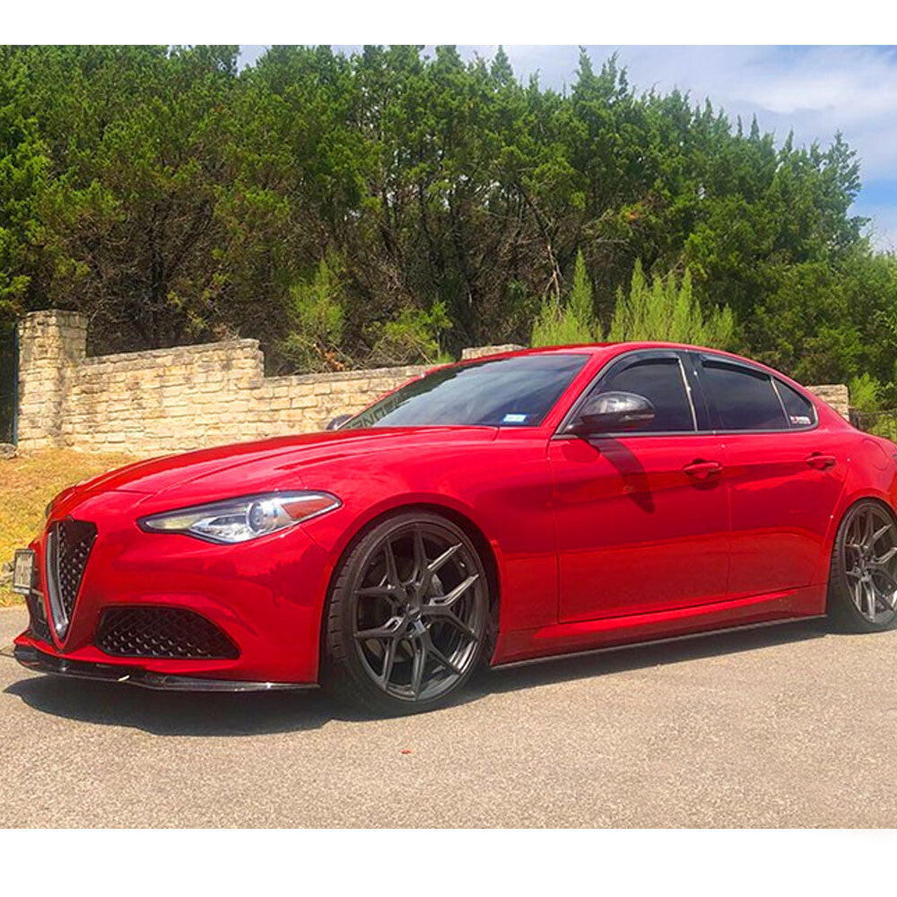 Fit for Alfa Romeo Giulia 952 Sedan 2015-2020 Matt Black Side Skirts Spoiler Lip