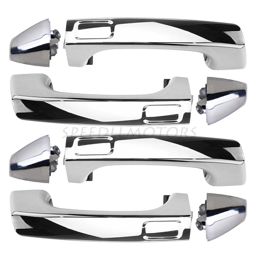 Front Rear Right Left Fit for Hummer H3 2006-2010 Outside Door Handle All Chrome