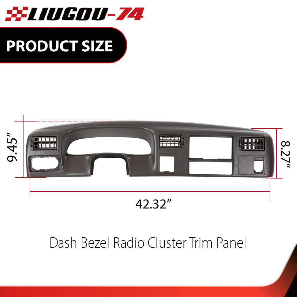 Suitable for 99-04 for ford F250 F350, great value grey dashboard and instrument panel bezel. Q