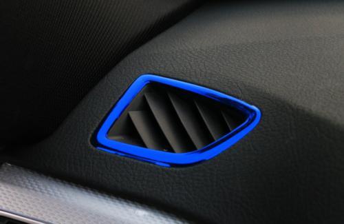 Dashboard Upper Air Outlet Vent Trim for BMW 3 4 Series GT 2013-2019 Blue Steel