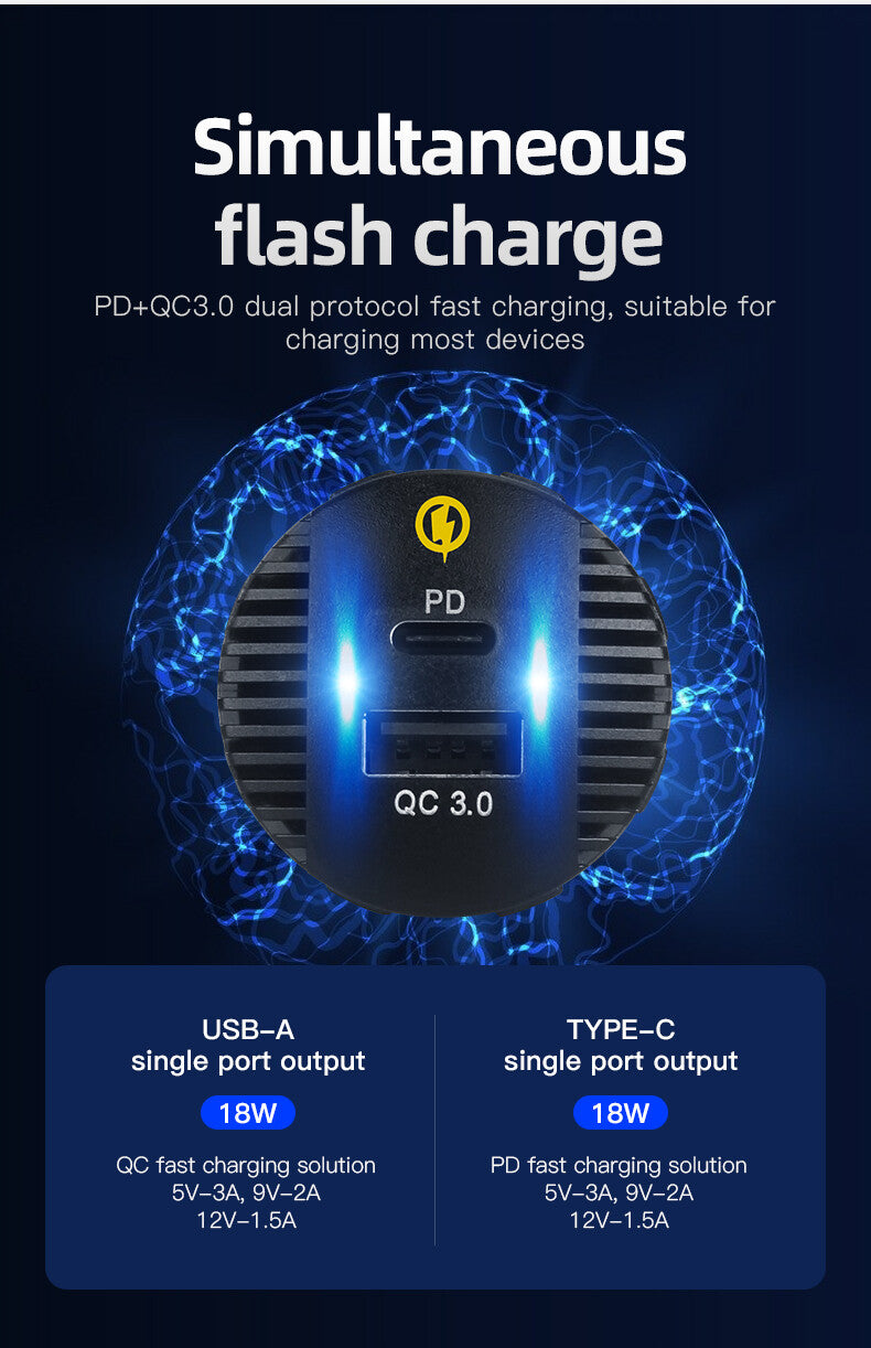 7-gang LED circuit toggle switch panel + voltmeter + USB + charger for cars, boats, and ships. n