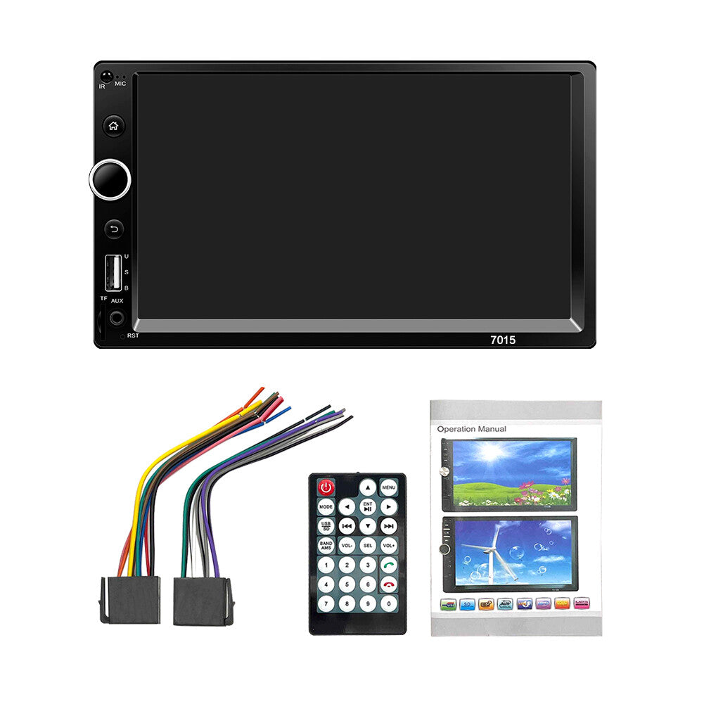 7 Double 2 DIN For Apple Carplay Car Radio Stereo Player Bluetooth Touch Screen