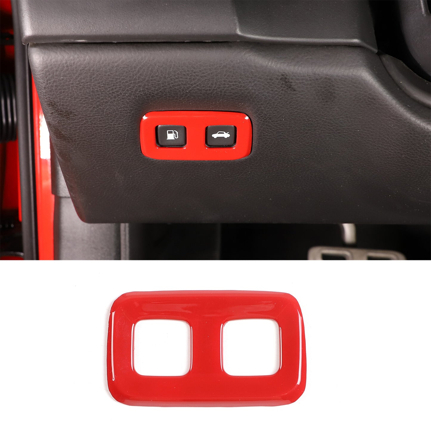 ABS red window lift switch button decorative frame suitable for Titan 2016-2023- v
