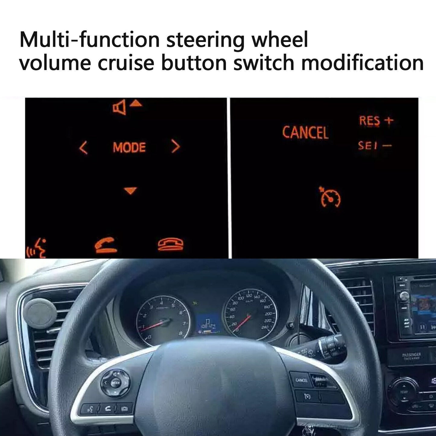 Steering Wheel Cruise Control Switch Fit for Mitsubishi Mirage ASX Outlander Eclipse