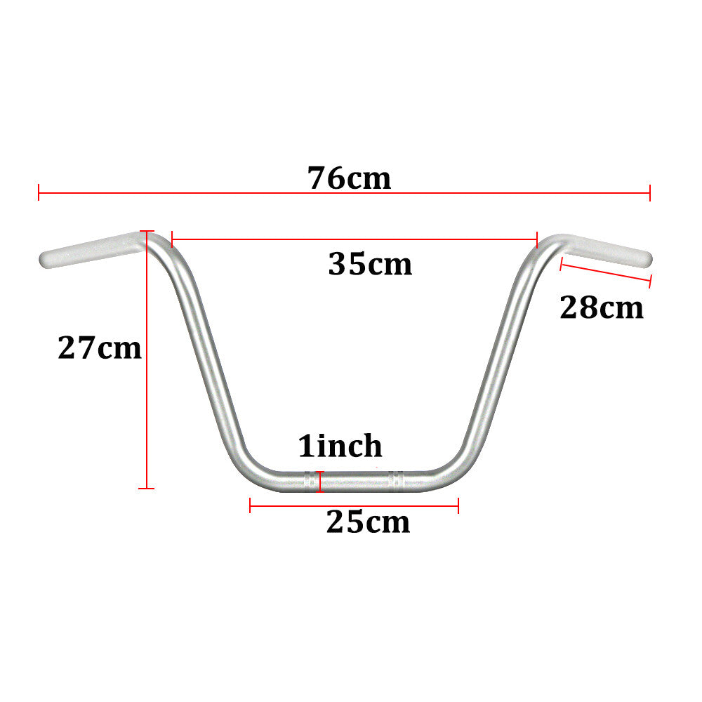 1-inch chrome motorcycle handlebar tow bar for Harley Chopper Bobber Cafe Racer