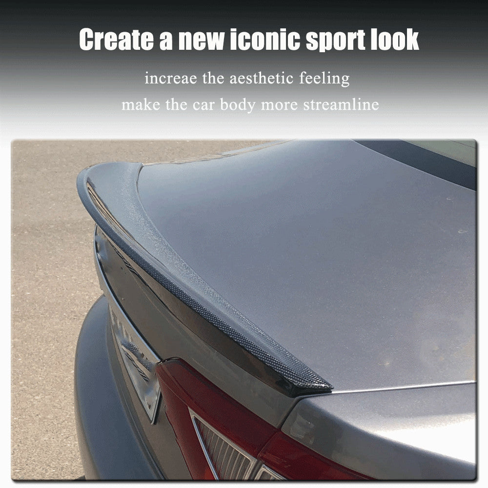 Fit for Maserati GT Gran Turismo Coupe REAL Carbon Rear Trunk Spoiler Wing Lip