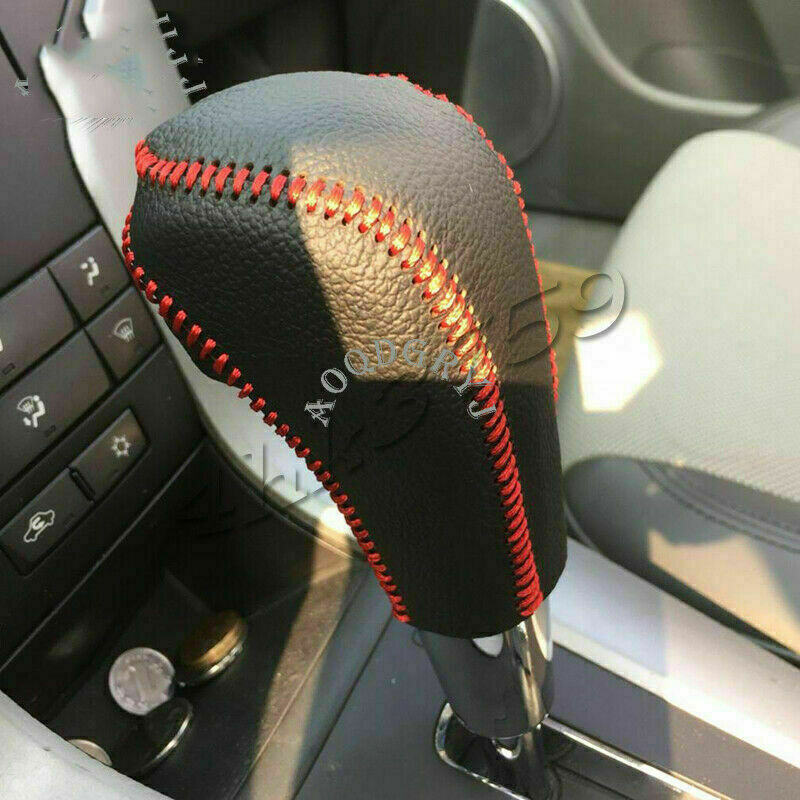 for Honda Accord 2008-2012 Inner Hand sewn leather Gear Shift Knob Cover trim 2x