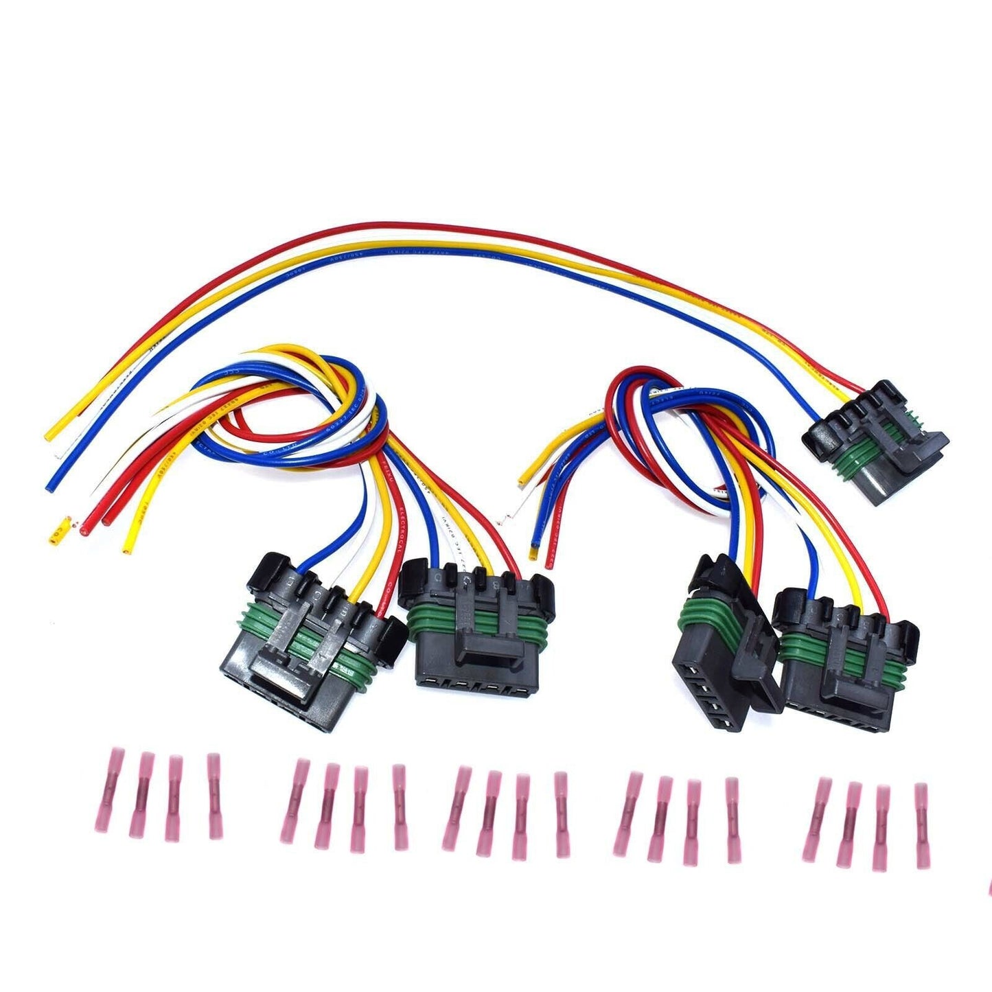 5Pcs Blower Motor Resistor Connector Pigtail 4 Wires for ChevY for Cadillac PT1231 Q