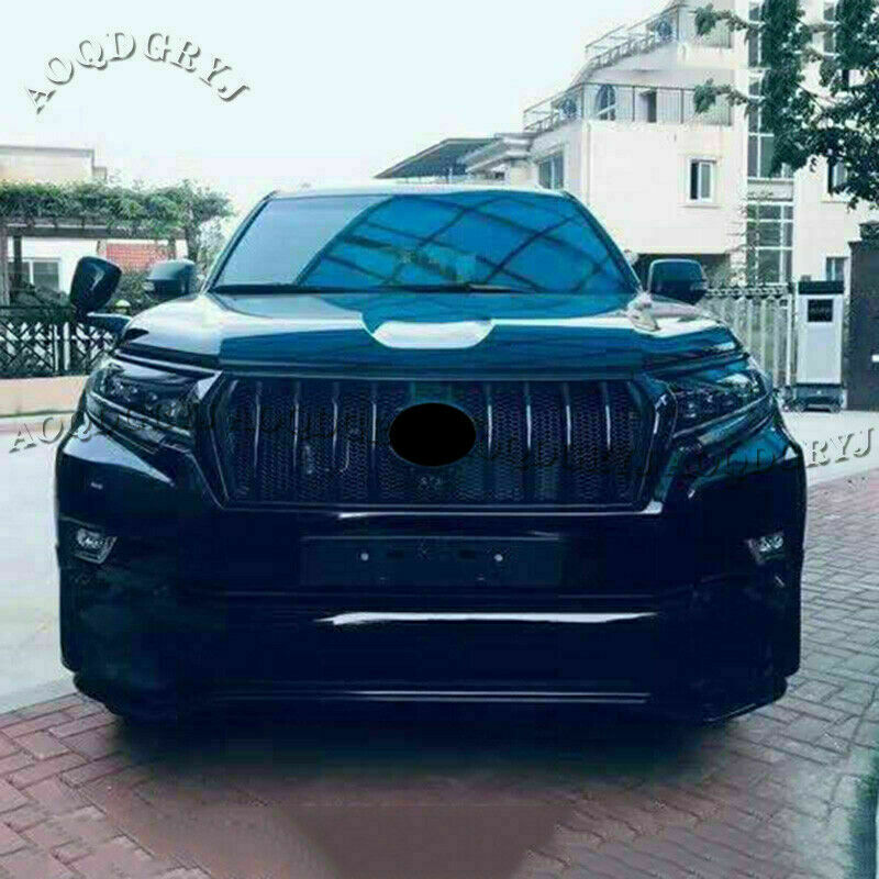 3X Front Bumper Grille Mesh W/LED Trim for Toyota for Land Cruiser Prado 2018-2021