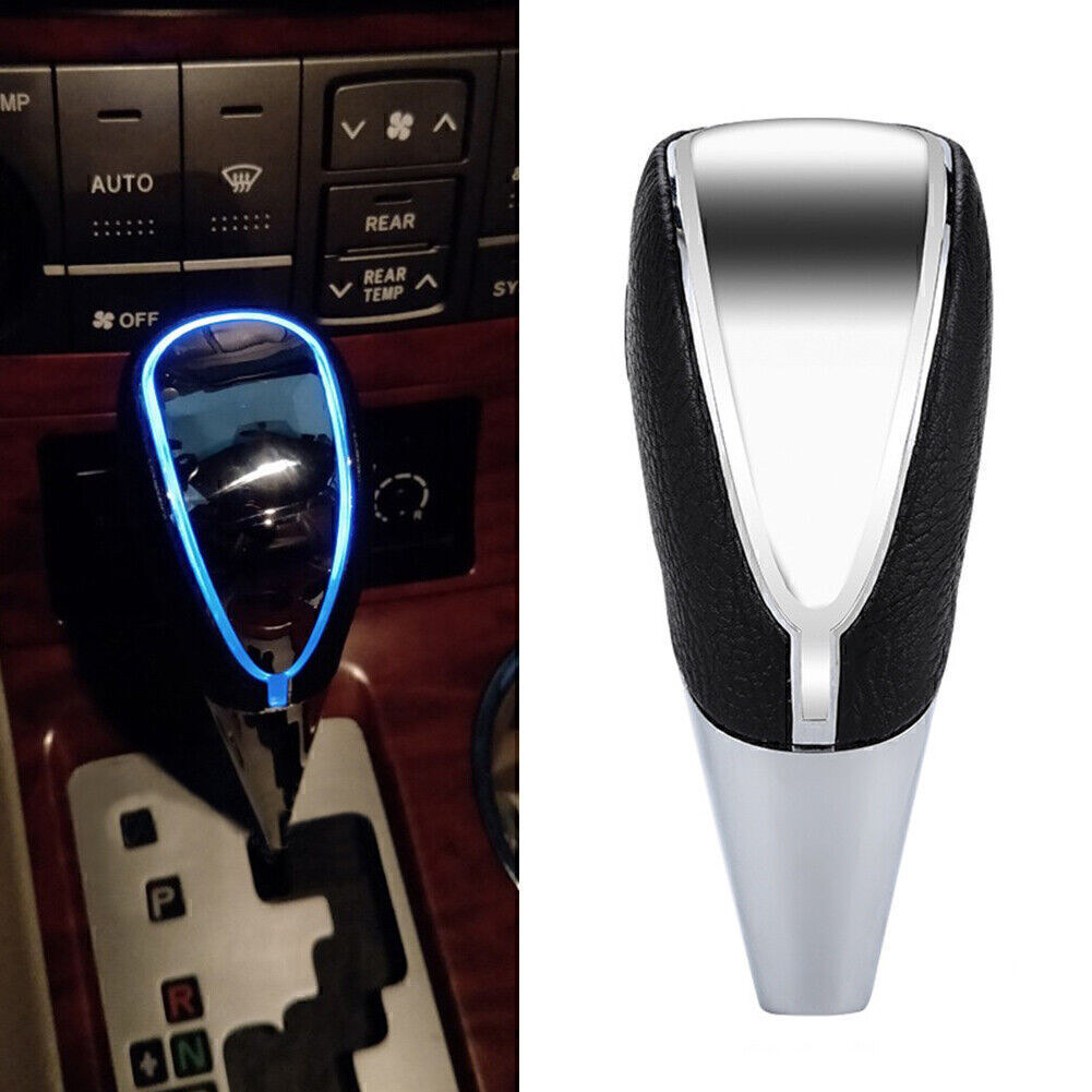 Universal Car Touch Activated Sensor Gear Shift Knob Blue LED Light USB Charge Q