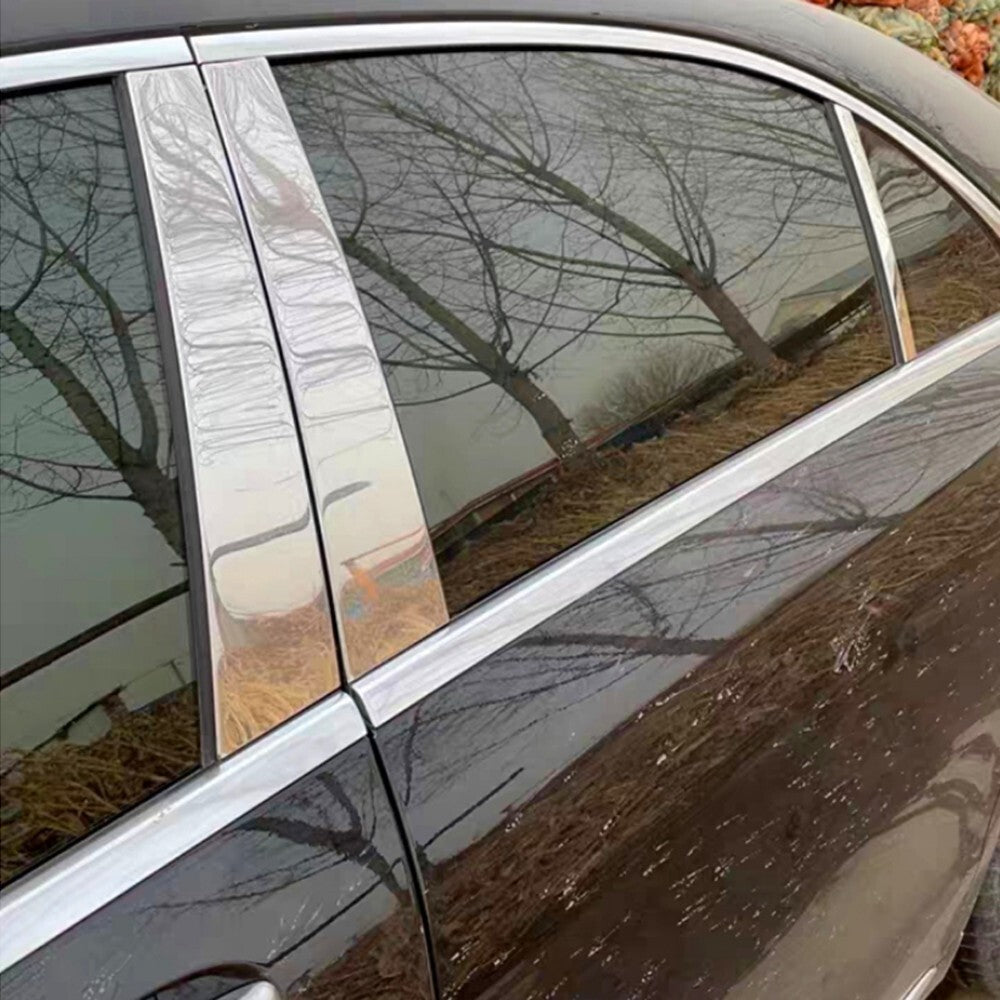 Stainless for Mercedes-Benz S W222 2014-2020 Car Window B C Pillar Pancel Cover