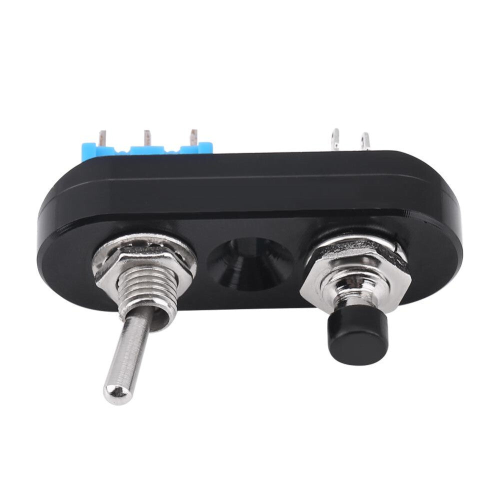 Motorcycle Handlebar Control Headlight ON-OFF Horn Button Switch Black Universal Q