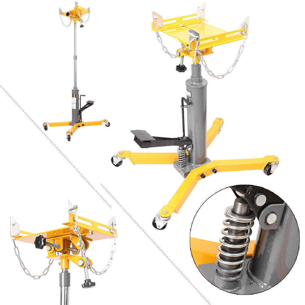 1100 LBs 2 Stage Hydraulic Transmission Jack w/360¡ã Swivel Wheels Lift Hoist US