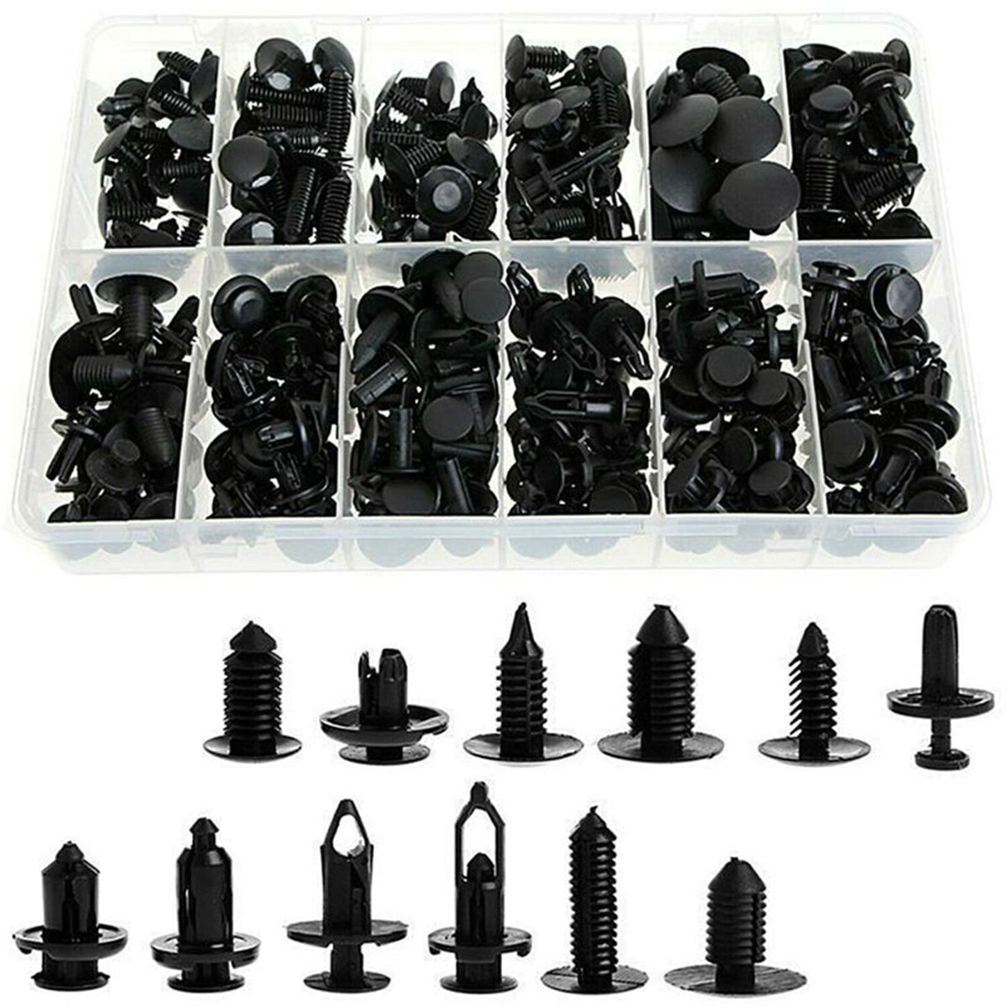 240pcs Door Pannel Clips Trim Mountings Fender Repair Clamp Components Nuts