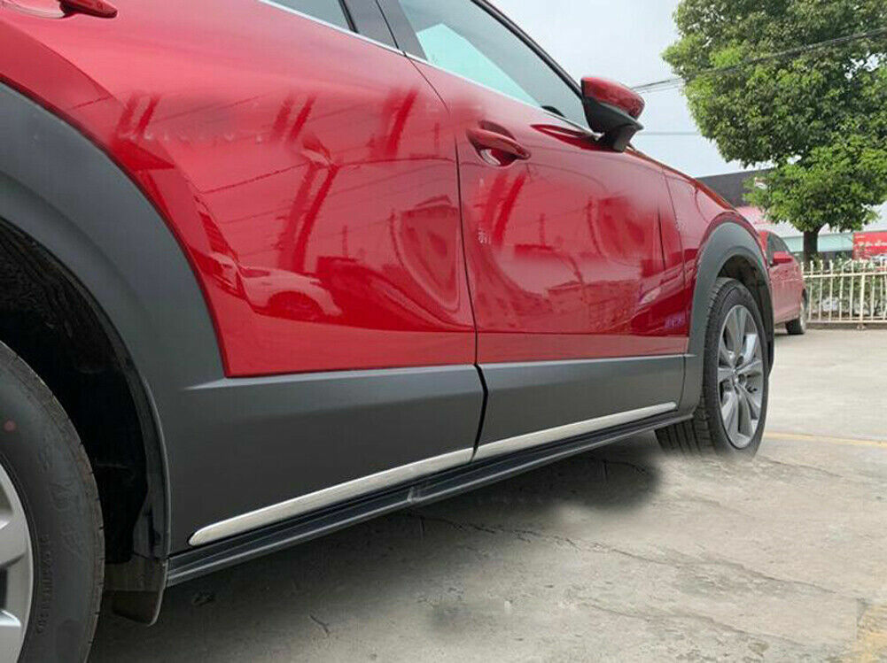 for Mazda CX-30 2020-2024 Stainless Body Door Side Molding Cover Trims chrome