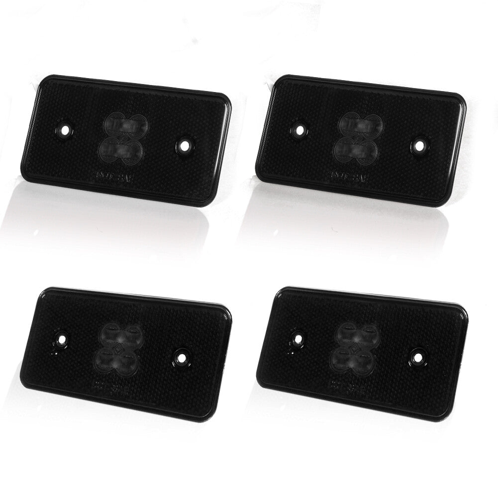 Black lens amber and red LED kit with side marker lights for G500 G550 G63 from 2002 to 2014- v