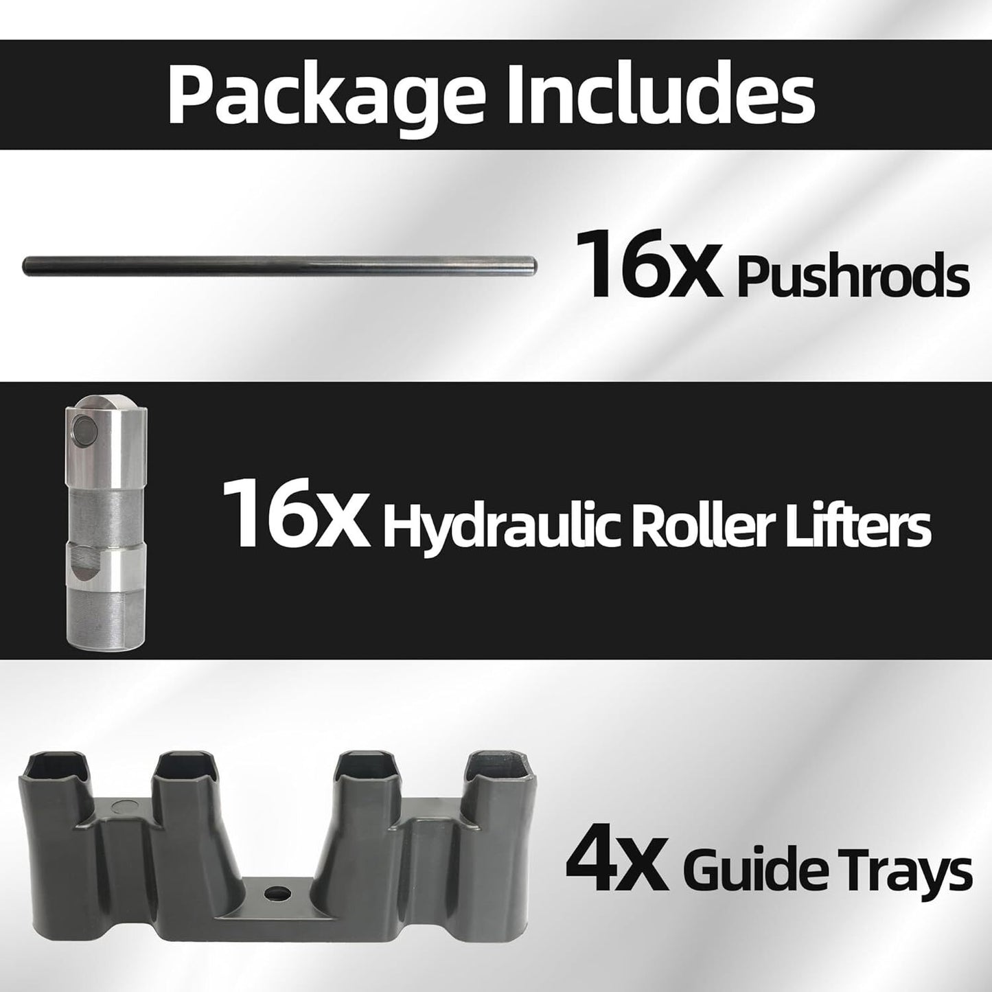 LS7 Lifters + Pushrods FITS LS1 LS2 LS3 LS6 LQ4 LQ9 LY5 LY6 LM7 4.8 5.3 5.7 6.0
