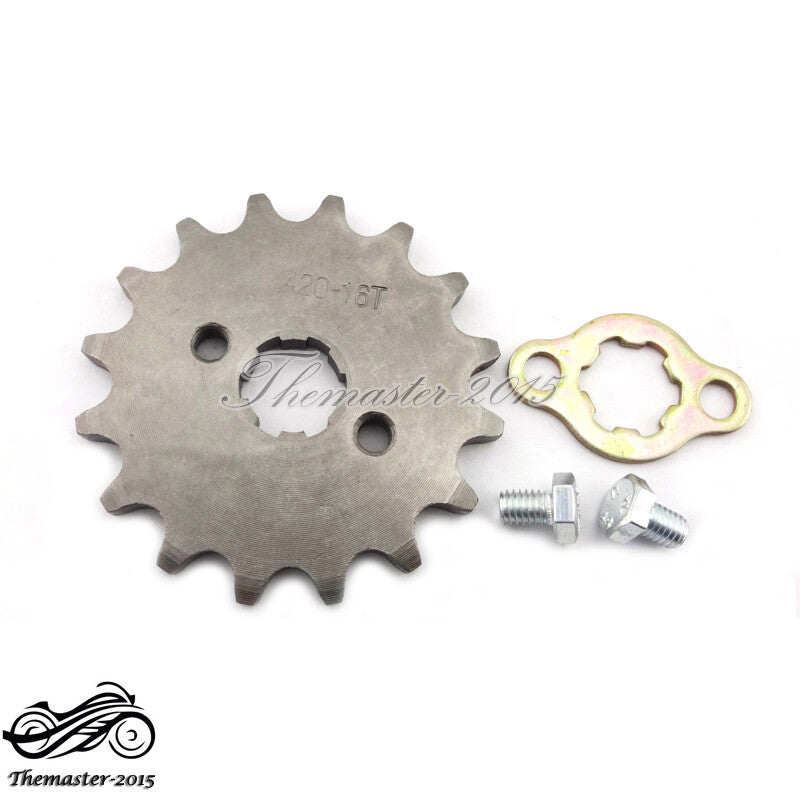 420 16 T Tooth 17mm Front Engine Sprocket For SSR ATV Quad Dirt Pit Bike Buggy Q