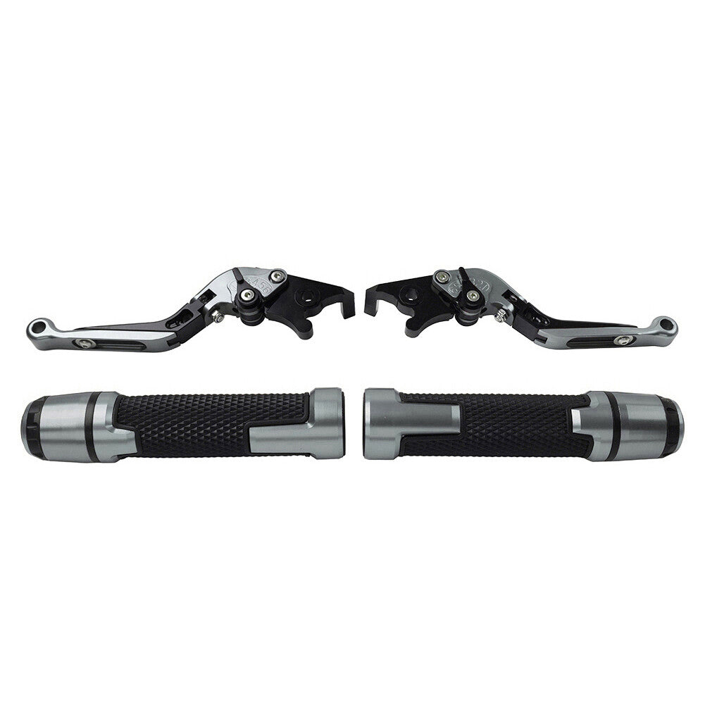 for Kawasaki 650R Set Folding Extendable Brake Clutch Lever Handlebar Grip