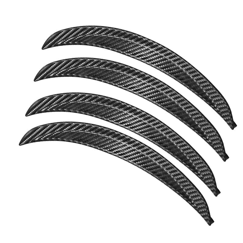 4X 43CM Auto Wheel Eyebrow Arch Protector Trim Lips Fender Cover Carbon Fiber¡Á4 v