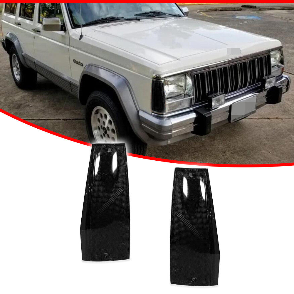 Smoked front marker light house for Jeep CHEROKEE WAGONEER from 1984 to 1996- v