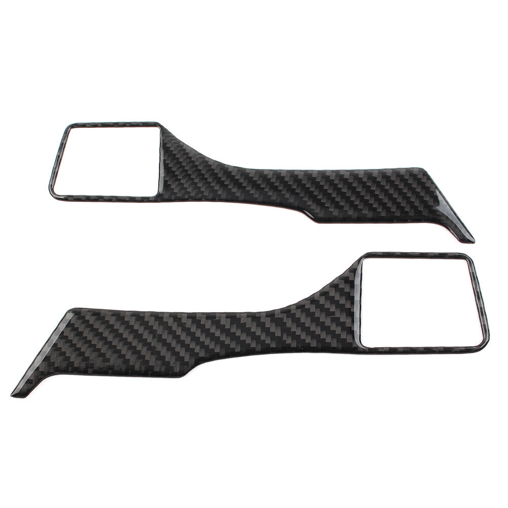 2 Pcs Steering Wheel Panel Cover Trim for Toyota for Land Cruiser Prado 2010-2018