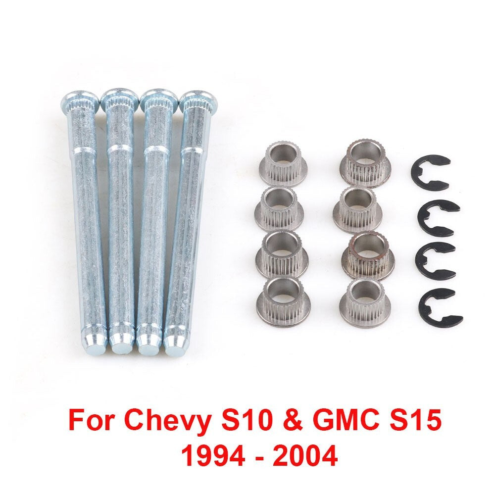 Door hinge pin and bushing repair kit compatible with 1994-2004 for Chevrolet S10