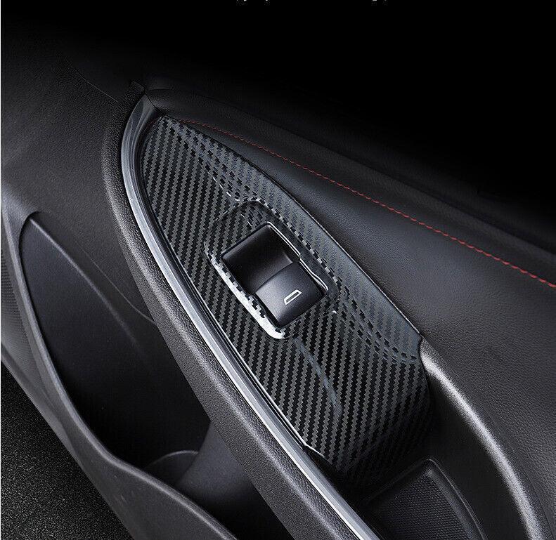 for Chevrolet Malibu 2016-24 Inne Window Switch Panel Cover Trim Carbon Fiber 4P