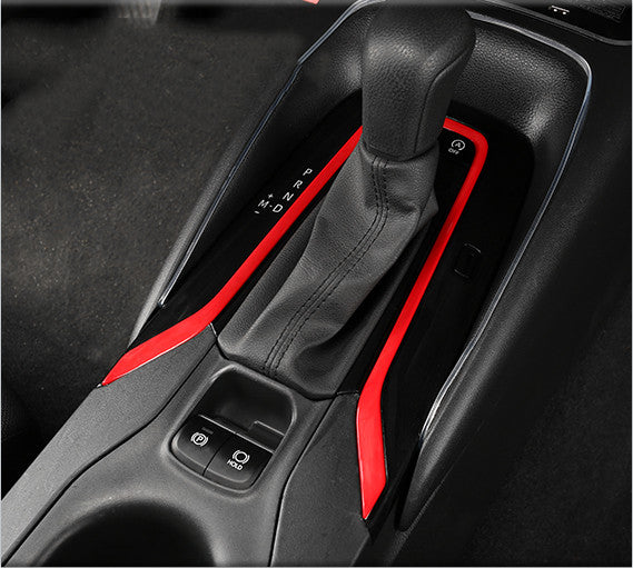 2019-2023 Red Interior Gear Shift Panel Trim for TOYOTA for COROLLA