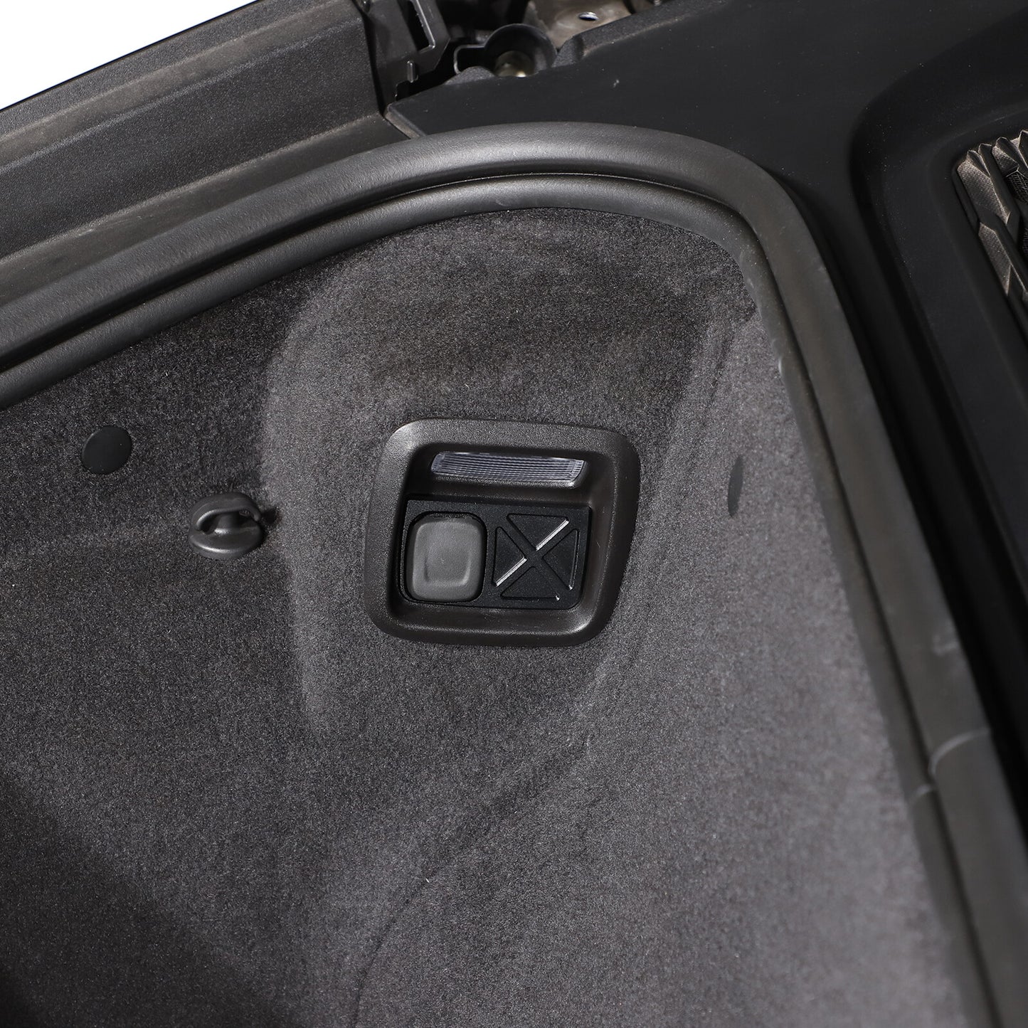 Aluminum front and rear trunk escape switch button decorative frame for Corvette C8 2020 - 2023