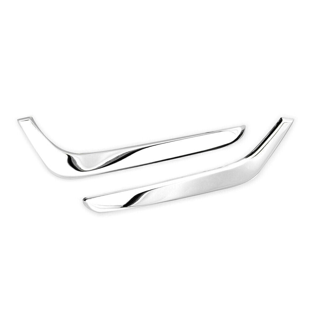 Front Fog Light Lower Cover Eyelid Trim Chrome Fit for Honda CR-V CRV 2017-2019 US