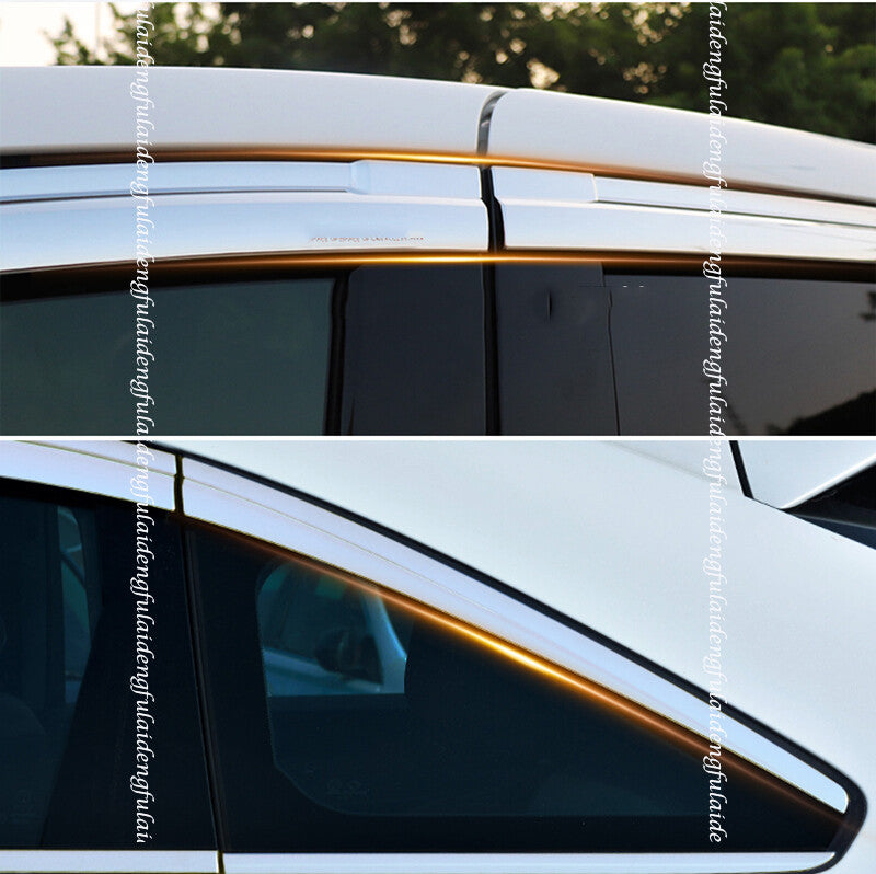 for LEXUS LX570 2008-2015 Chrome Window Visor Vent Shades Sun Rain Guard 10pcs