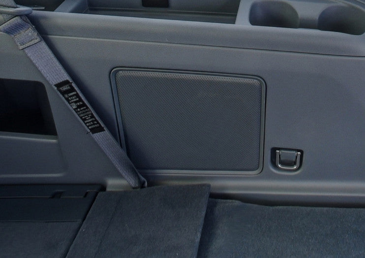 Trunk Speaker Frame Cover Trim 1PCS for Lincoln for Navigator 2018-2021 Silver Steel